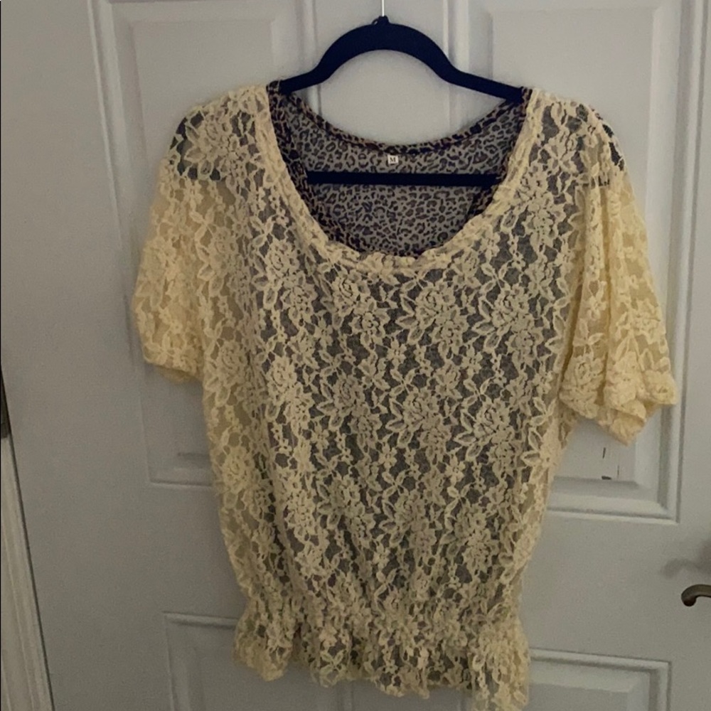 Lace top with tank